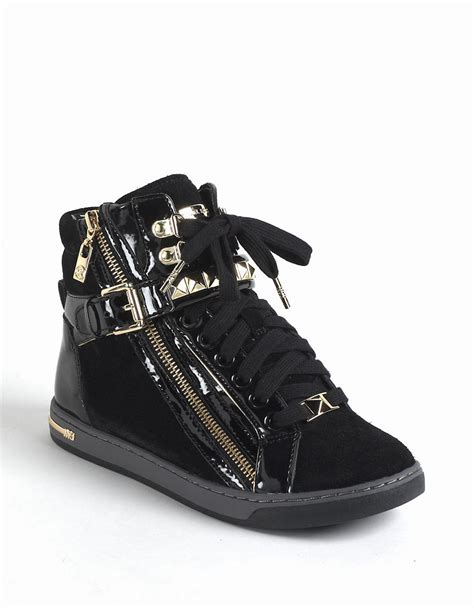 michael kors high-top sneakers black|zappos Michael Kors sneakers.